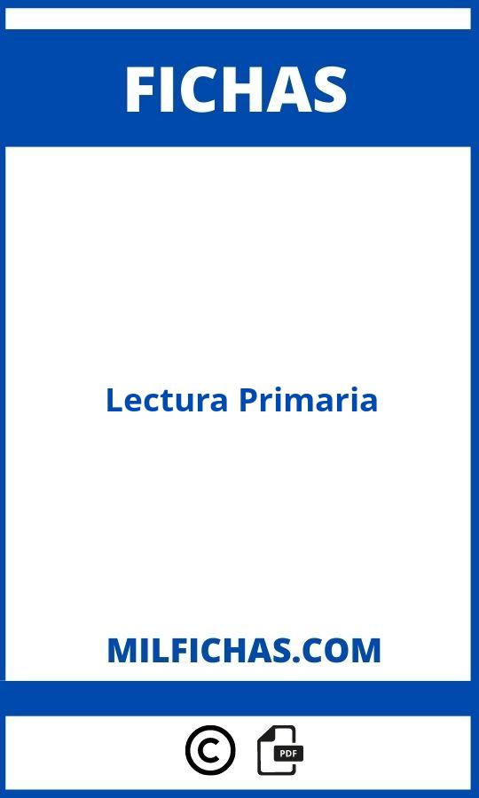 Ficha De Lectura Primaria Pdf