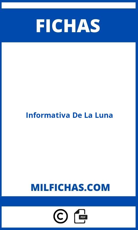 Ficha Informativa De La Luna