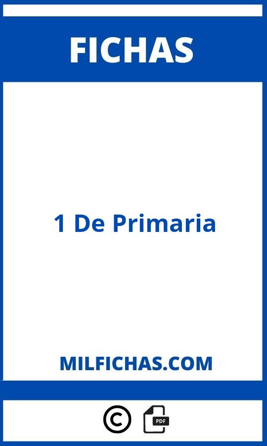 Fichas De 1 De Primaria