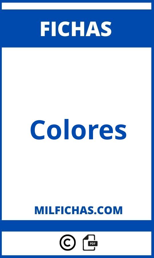 Fichas De Colores Para Imprimir