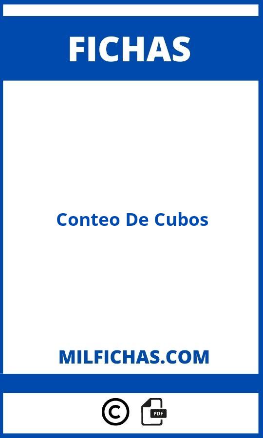 Fichas De Conteo De Cubos