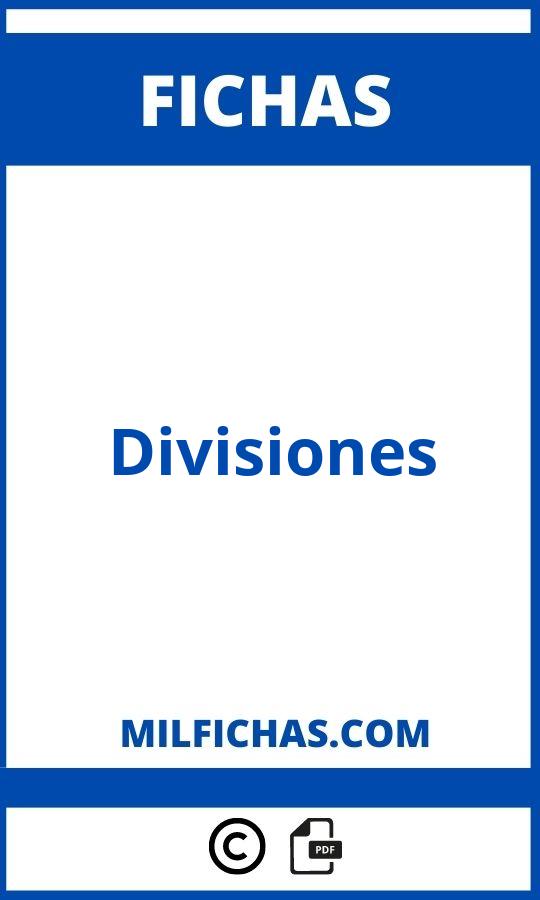 Fichas De Divisiones Para Imprimir