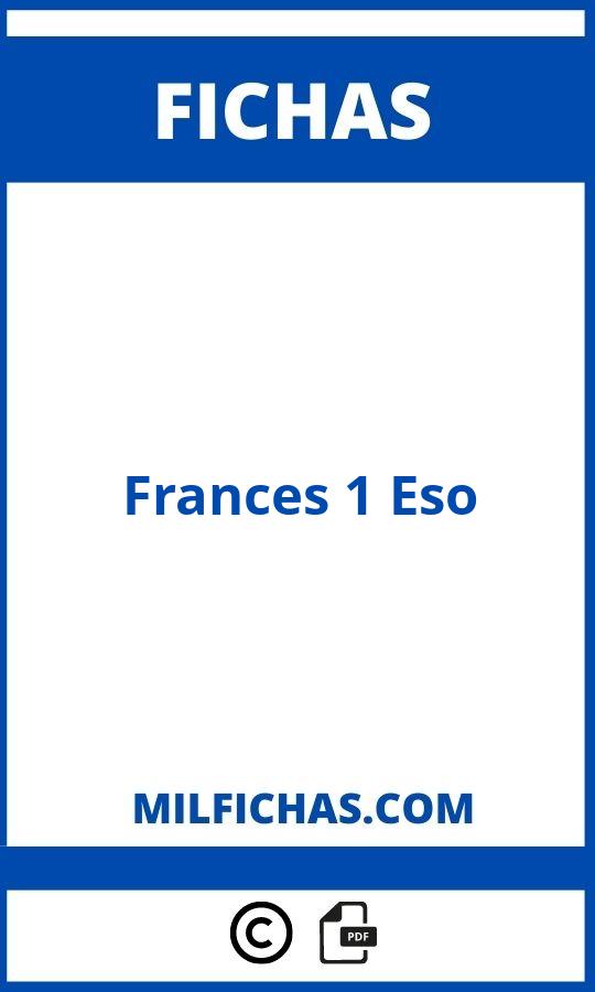 Fichas De Frances 1 Eso