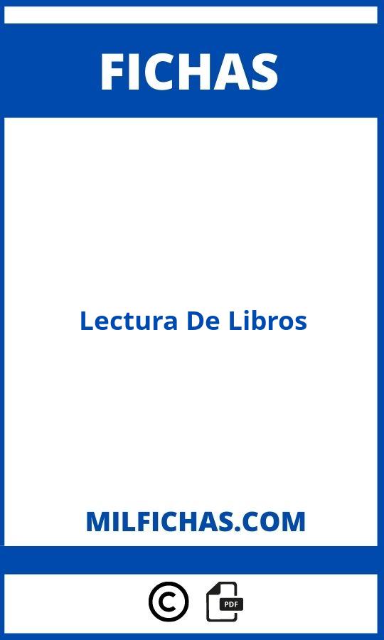 Fichas De Lectura De Libros Para Imprimir