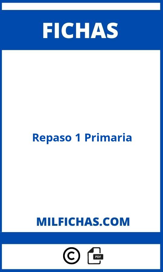 Fichas De Repaso 1 Primaria