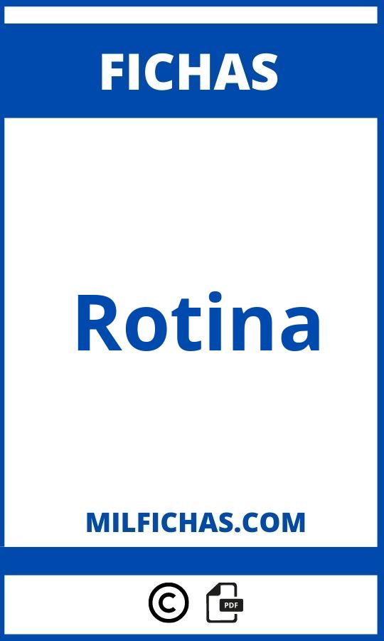 Fichas De Rotina Para Imprimir