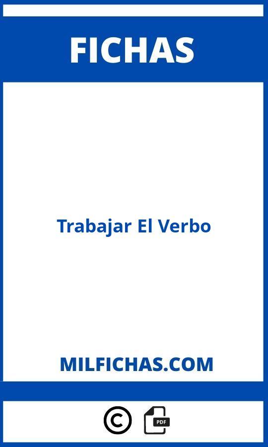 Fichas Para Trabajar El Verbo