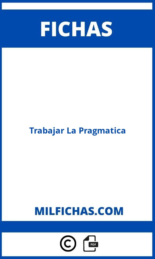 Fichas Para Trabajar La Pragmatica