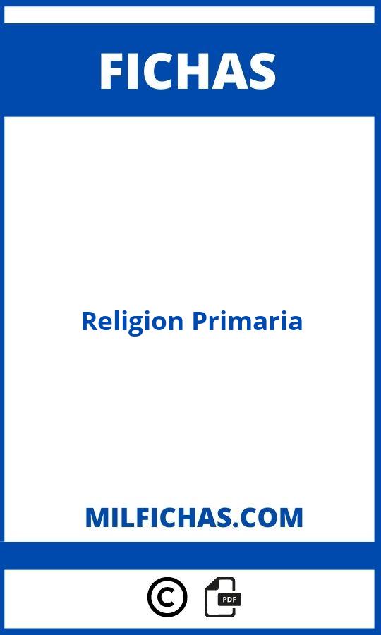 Fichas Religion Primaria Para Imprimir